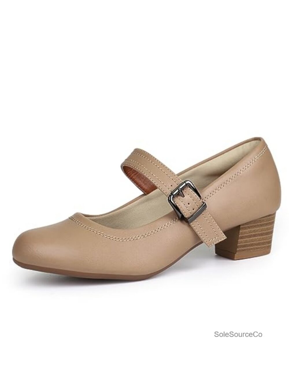 Orthopedic Mary Jane Pumps Women's Round Toe Low Heel Cushioned Walking Shoes
